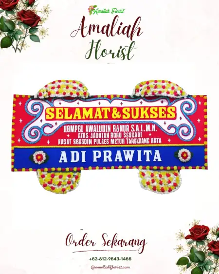 Papan Bunga Ucapan Selamat Cepaka